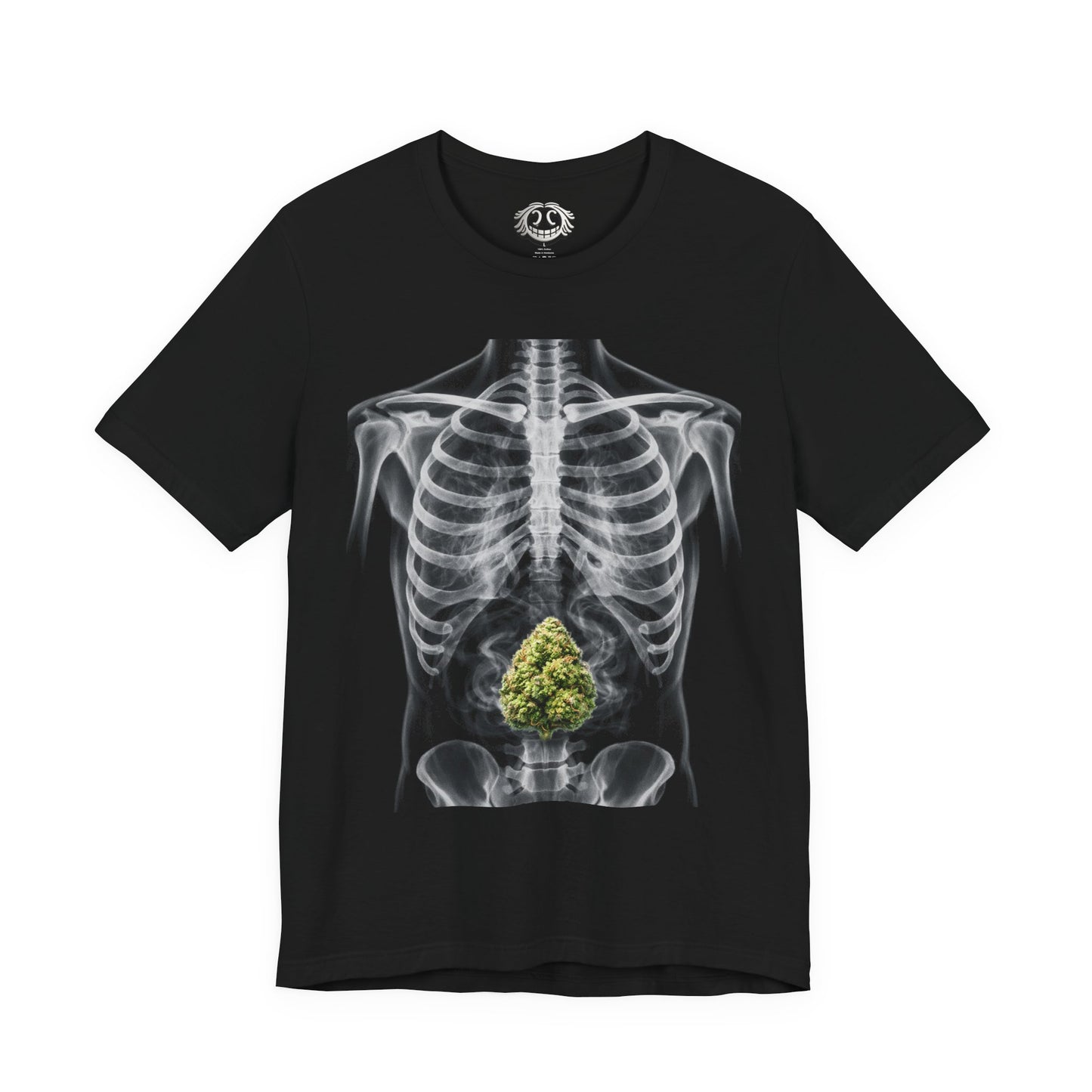 X-Ray Anatomy Tee with Green Bud Graphic —  T-Shirt