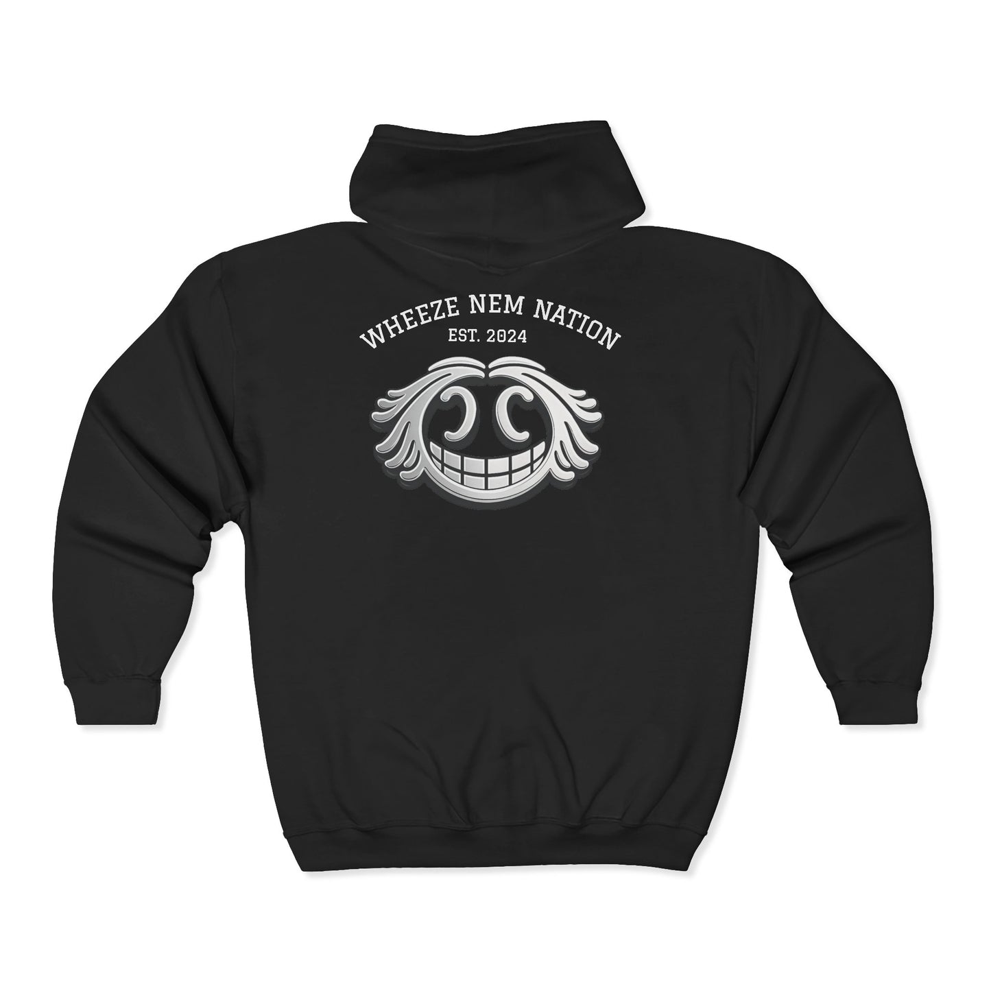 Zip Hoodie — Wheeze Nem Nation Lighter Already Graphic Full-Zip Hooded Sweatshirt