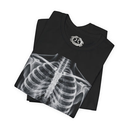 X-Ray Anatomy Tee with Green Bud Graphic —  T-Shirt