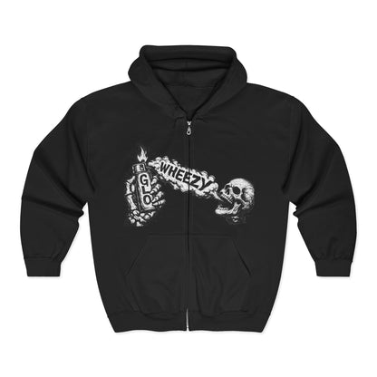 Zip Hoodie — Wheeze Nem Nation Lighter Already Graphic Full-Zip Hooded Sweatshirt